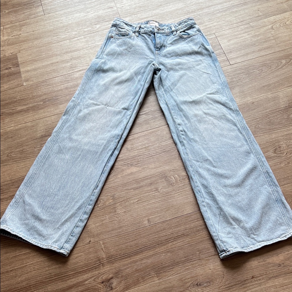 PACSUN Light Blue Wide Leg Jeans